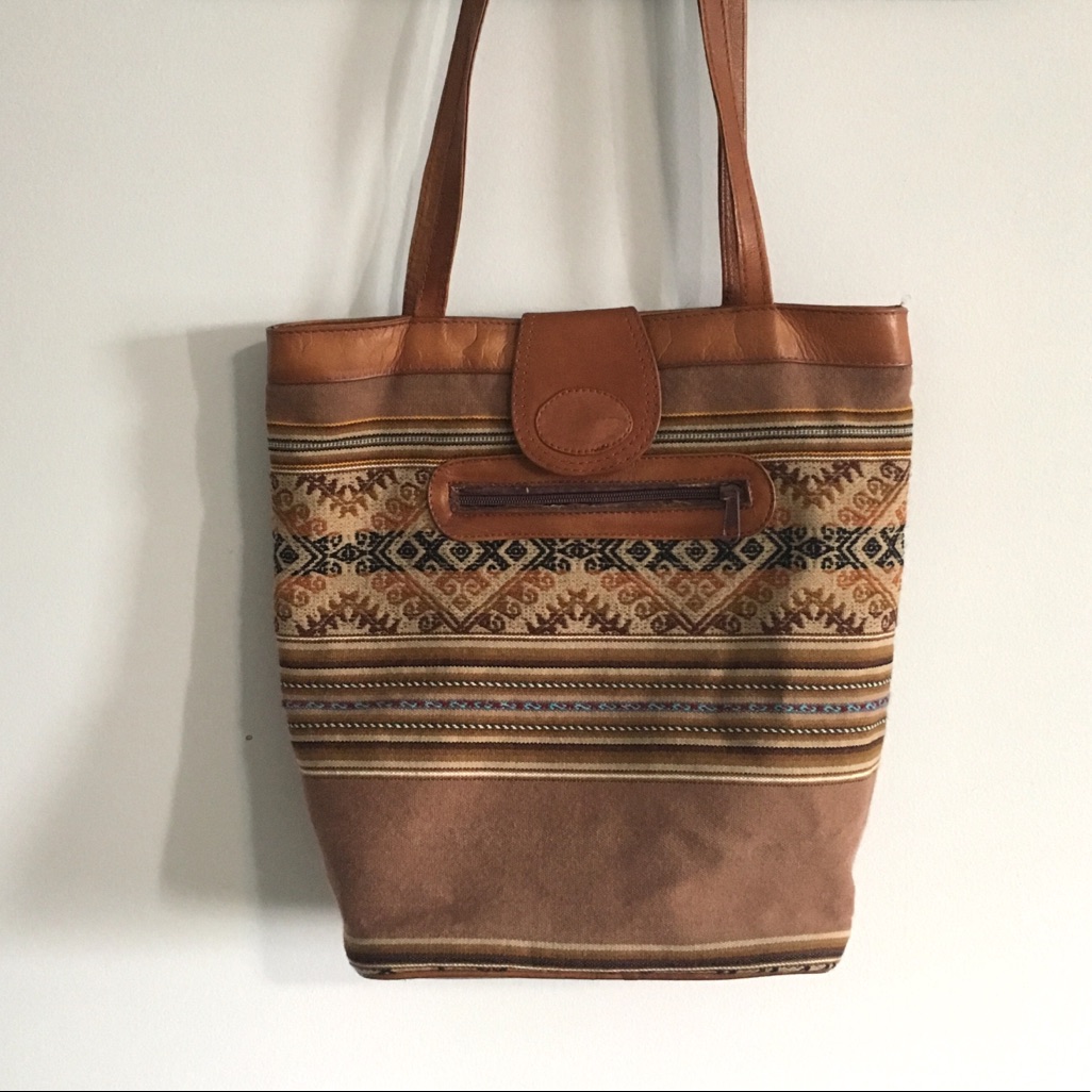 Vintage Woven Market Bag